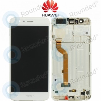 Huawei Honor 8 (FRD-L09, FRD-L19) Capac frontal modul display + LCD + digitizer alb foto