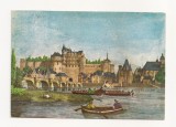 FA25-Carte Postala- FRANTA - Autrefois, Les Chateaux de la Loire, circulata 1980