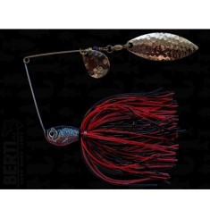 Spinnerbait Bertilure Cu Doua Palete SPINNERBAIT CU SKIRT COLORADO Model SALCIE Culoare ROSU - NEGRU 14 gr