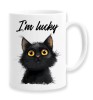 Cana alba personalizata &quot;I&#039;m lucky&quot;, INOVATIX&reg;. 330ml, Oem