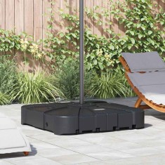 vidaXL Set bază pentru parasol cantilever 2 pcs Negru 88 x 88 x 19 cm foto