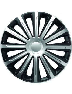 Set capace roti 14` silver&amp;amp;black trend 4buc foto