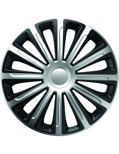 Set capace roti 14` silver&amp;black trend 4buc