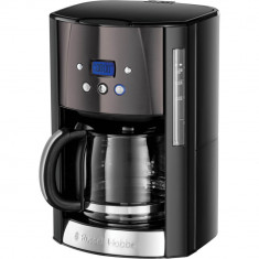 Cafetiera Russell Hobbs Matte 26160-56, 1000W, 1.8 L, Filtru lavabil, Oprire automata, Sistem Anti-picurare, Negru