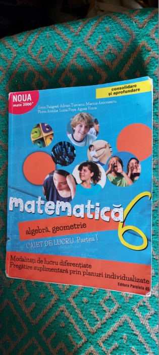 MATEMATICA ALGEBRA GEOMETRIE CLASA A 6 A CAIET DE LUCRU PARTEA I PELIGRAD ANTOHE