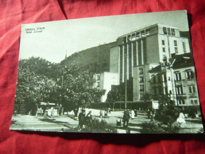 Ilustrata Brasov - Orasul Stalin - Hotel Carpati - RPR foto