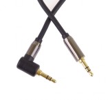 Cablu audio jack stereo 3.5mm T-T unghi 90 grade 5m, kjqmm5-90, Oem