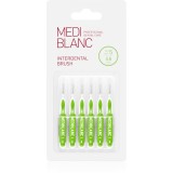 Cumpara ieftin MEDIBLANC Interdental Pick-brush perie interdentara 0,8 mm Green 6 buc