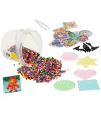 Set creativ 5000 margele de calcat pentru copii, cu accesorii, plastic, multicolor, Oem