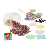 Set creativ 5000 margele de calcat pentru copii, cu accesorii, plastic, multicolor