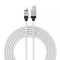 Cablu de date usb la tip-c incarcare super rapida pd100w, 2m baseus coolplay, white