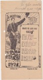 Urare de anul nou Cursa 3 Posta Bucuresti 1925