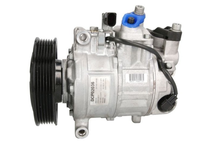 Compresor aer conditionat Audi A6/A6 Allroad (C6), 01.2005-10.2008, motorizare 2.4 V6, 130kw; 2.8 V6, 154kw, benzina, rola curea 125 mm, 6 caneluri,