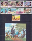 Turks &amp;amp; Caicos 1981 - Craciun, Disney, desene animate, serie si colita neuzata