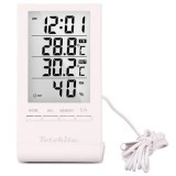 Termometru Digital, Higrometru, Sonda, Interior si Exterior, Multifunctional