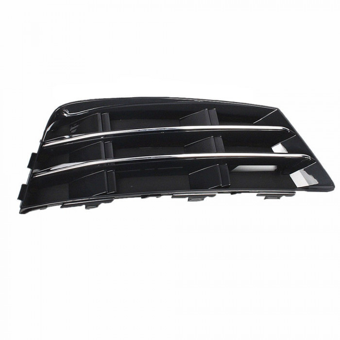 Grila bara fata Audi A4 (B9), 11.2015-07.2019, parte montare partea dreapta, negru/cromat, 13D227-4, Aftermarket 8W0807682R