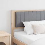 VidaXL Tăblie tapițată Maro 200 cm Lemn de pin masiv și stofă 879044