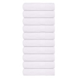 Gossi prosoape de maini, frogn, 10 buc., alb, 50x100 cm, 360 g/m2