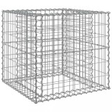 Cumpara ieftin Cos gabion, argintiu, 70x70x65 cm, fier galvanizat