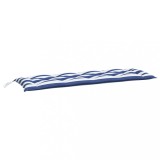 Cumpara ieftin Perna de banca dungi albastre si albe 150x50x7 cm textil oxford