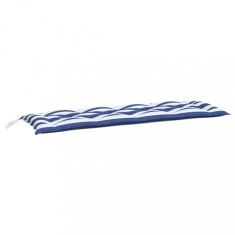 Perna de banca dungi albastre si albe 150x50x7 cm textil oxford foto