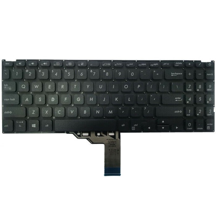 Tastatura Laptop, Asus, VivoBook 15 X512D, X512DA, X512DAP, X512DAU, X512DK, X512F, X512FA, X512FAG, X512FAY, X512FB, X512FBC, neagra, layout US