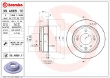 BREMBO 08.A869.11 PRIME LINE - UV Coated Disc frana