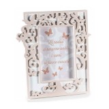 Cumpara ieftin Rama foto masa lemn maro alb Tree of Life cm II 17 x 19 H, 8 x 12 H
