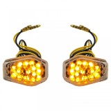 Indicatori LED pentru carenaj motocicleta clari, potriviti pentru Suzuki GSF, cu marcaj E Performance AutoTuning