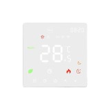 Termostat centrala wireless inteligent Earu cu fir, controlat din aplicatie telefon Tuya pentru incalzirea termica pe gaz K6RH-3A, display capacitiv,