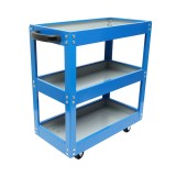 Carucior metalic pe roti cu 3 rafturi pentru scule 510x260x575mm