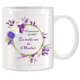 Cana alba personalizata &quot;La multi ani de 8 Martie&quot;, INOVATIX&reg;. 330ml, Oem