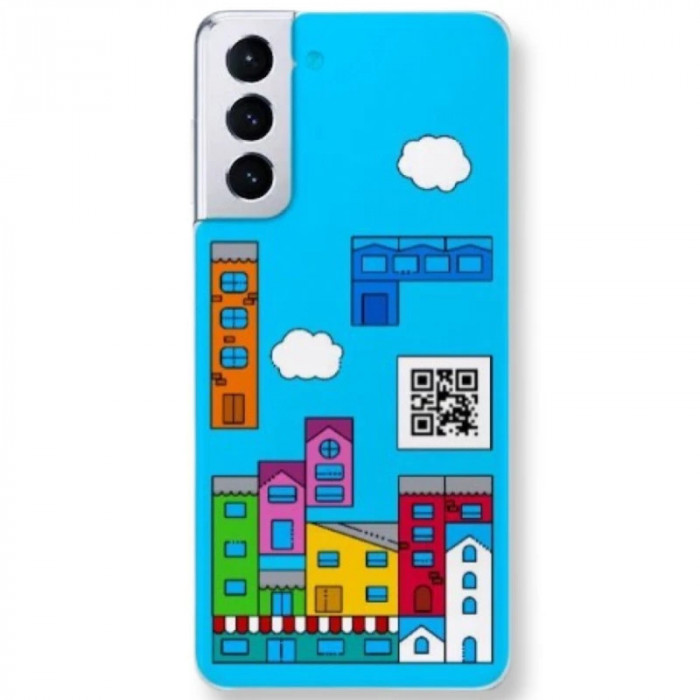 Husa Fashion Contakt pentru Samsung Galaxy S21 Gaming Tetris