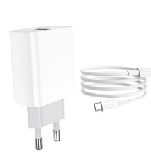 Adaptor universal priza cu cablu USB tip C, 20W foto