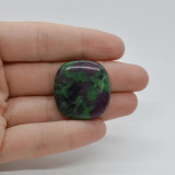 Cabochon rubin in zoisit 28x27x6mm c53, Stonemania Bijou