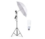 Cumpara ieftin Umbrela cu trepied reglabil 200 cm, bec 45W, Dactylion