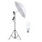 Umbrela cu trepied reglabil 200 cm, bec 45W