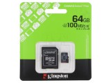Card de memorie microSDXC 64GB Class 10 UHS U1 - KINGSTON TECHNOLOGY