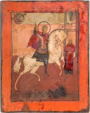 Sfantul Gheorghe Ucigand Balaurul, Icoana ruseasca, Secol XIX
