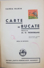 CARTE DE BUCATE, SANDA MARIN, EDITIA A XII A, 1945 foto