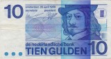 OLANDA 10 GULDENI 1968 aVF