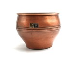 Ghiveci Jardiniera curbata Cupru Masiv mid century modern Germania 175 mm diametru