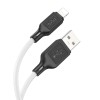 Cablu USB Hoco X90, USB-A la Lightning, 2.4A, 1m, Alb