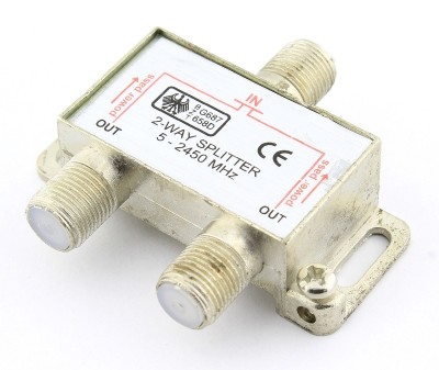 Spliter satelit 2 cai, 5-2450MHz, Power Pass - 200336 foto