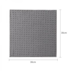 Set 5 lavete de bucatarie, din microfibra super fina, dimensiuni 30 x 30 cm, cu putere ridicata de absorbtie, gri