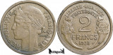 1938, 2 Francs - A Treia Republică Franceză - Franta, Europa