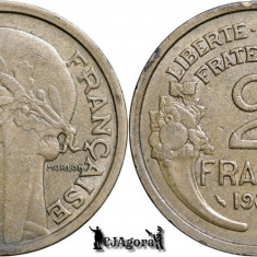 1938, 2 Francs - A Treia Republică Franceză - Franta