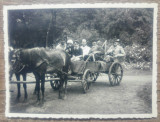 Vanatori romani in caruta// fotografie interbelica, Romania 1900 - 1950, Portrete