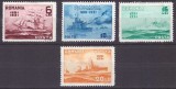 1931 - Semicentenarul marinei militare, vapoare, serie neștampilata cu sarniere