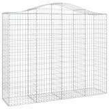 Cumpara ieftin Cos gabion arcuit, 200x50x160/180 cm, fier galvanizat